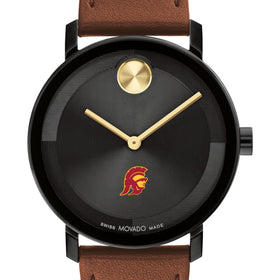 University of Southern California Men&#39;s Movado BOLD with Cognac Leather Strap Shot #1