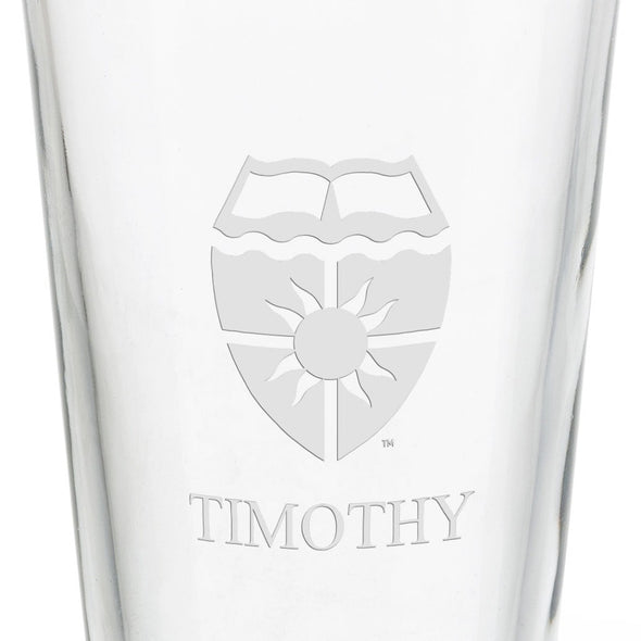 University of St. Thomas 16 oz Pint Glass Shot #3