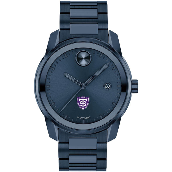 University of St. Thomas Men&#39;s Movado BOLD Blue Ion with Date Window Shot #2