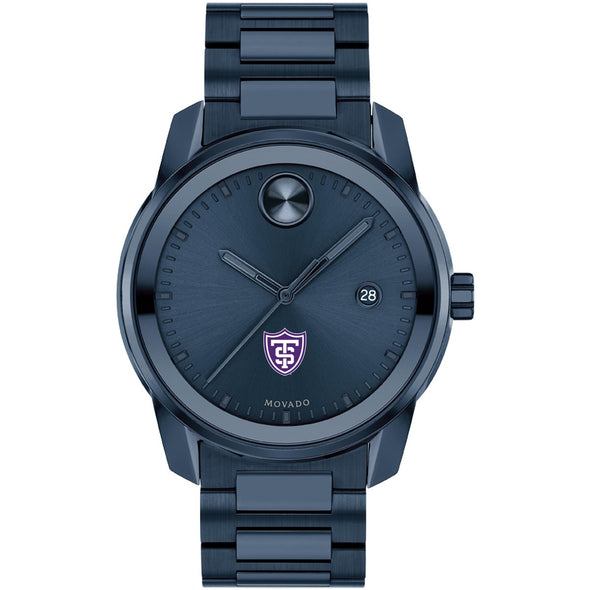 University of St. Thomas Men's Movado BOLD Blue Ion with Date Window Shot #2