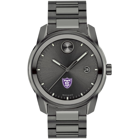 University of St. Thomas Men's Movado BOLD Gunmetal Grey with Date Window Shot #2