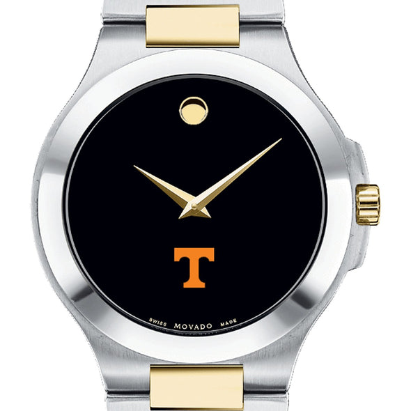University of Tennessee Men&#39;s Movado Collection Two-Tone Watch with Black Dial Shot #1
