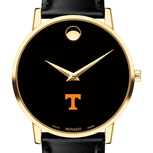 University of Tennessee Men&#39;s Movado Gold Museum Classic Leather Shot #1