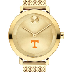 University of Tennessee Women&#39;s Movado Bold Gold with Mesh Bracelet Shot #1
