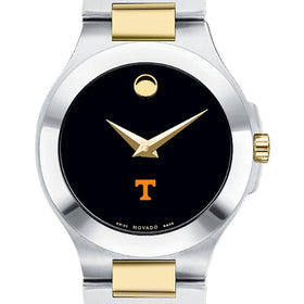 University of Tennessee Women&#39;s Movado Collection Two-Tone Watch with Black Dial Shot #1