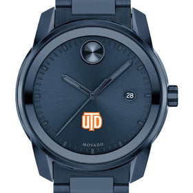 University of Texas at Dallas Men's Movado BOLD Blue Ion with Date Window Shot #1