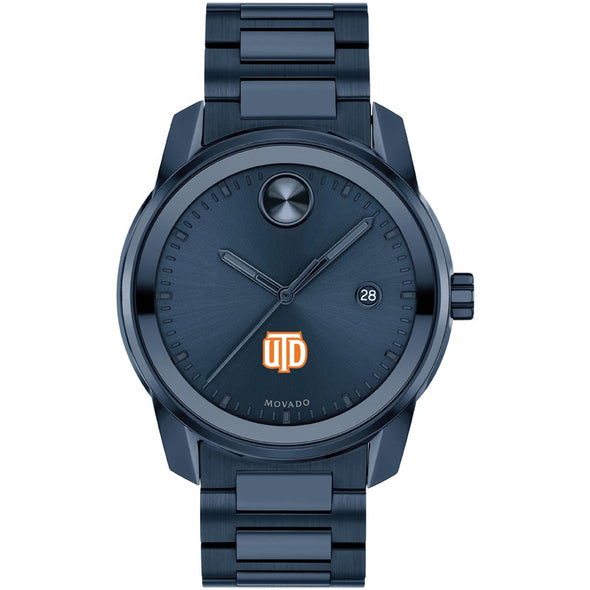 University of Texas at Dallas Men's Movado BOLD Blue Ion with Date Window Shot #2