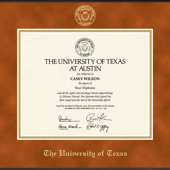 University of Texas Diploma Frame, the Fidelitas Shot #2