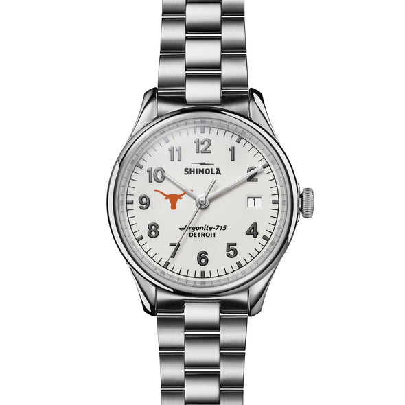 University of Texas Shinola Watch, The Vinton 38 mm Alabaster Dial at M.LaHart & Co. Shot #2