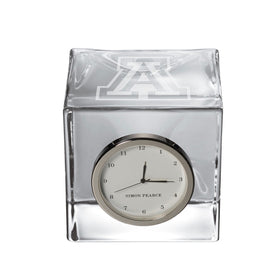 University of University of Arizona Glass Desk Clock by Simon Pearce Shot #1