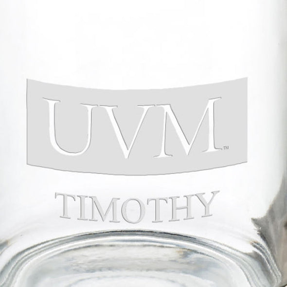 University of Vermont 13 oz Glass Coffee Mug Shot #3