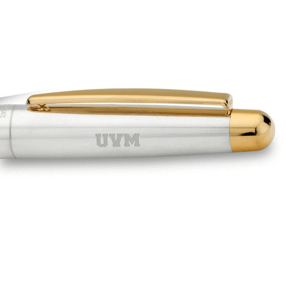 University of Vermont Fountain Pen in Sterling Silver with Gold Trim Shot #2