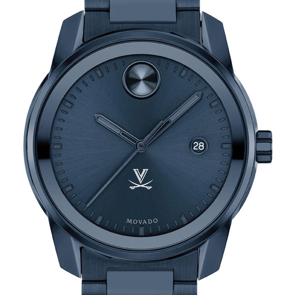 University of Virginia Men&#39;s Movado BOLD Blue Ion with Date Window Shot #1