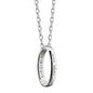 University of Virginia Monica Rich Kosann "Carpe Diem" Poesy Ring Necklace in Silver Shot #1