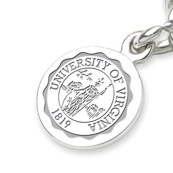 University of Virginia Pearl Bracelet with Sterling Charm Shot #2