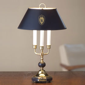 University of Wisconsin Lamp in Brass &amp; Marble Shot #1