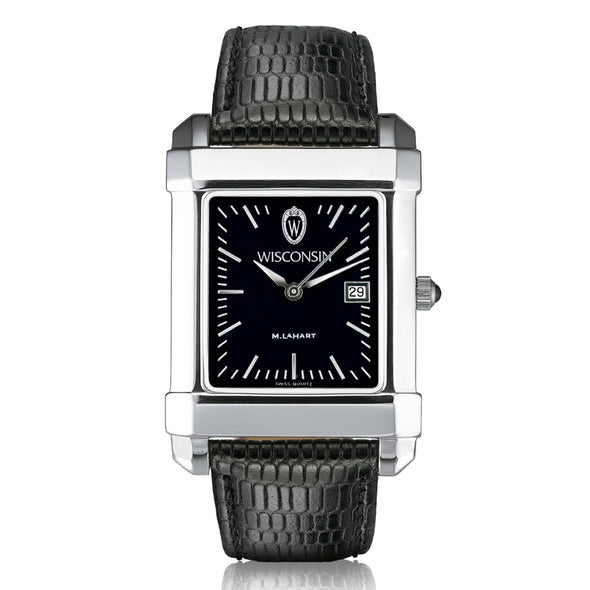 University of Wisconsin Men's Black Quad with Leather Shot #2