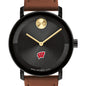 University of Wisconsin Men's Movado BOLD with Cognac Leather Strap Shot #1