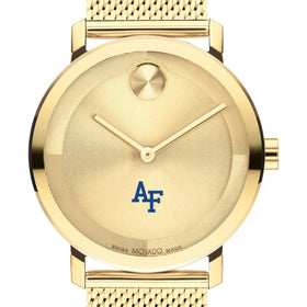 US Air Force Academy Men&#39;s Movado BOLD Gold with Mesh Bracelet Shot #1