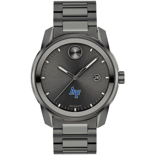 US Air Force Academy Men&#39;s Movado BOLD Gunmetal Grey with Date Window Shot #2