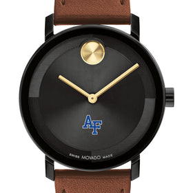 US Air Force Academy Men&#39;s Movado BOLD with Cognac Leather Strap Shot #1