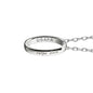 US Air Force Academy Monica Rich Kosann "Carpe Diem" Poesy Ring Necklace in Silver Shot #3