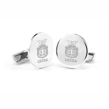 US Coast Guard Academy Cufflinks in Sterling Silver Shot #1