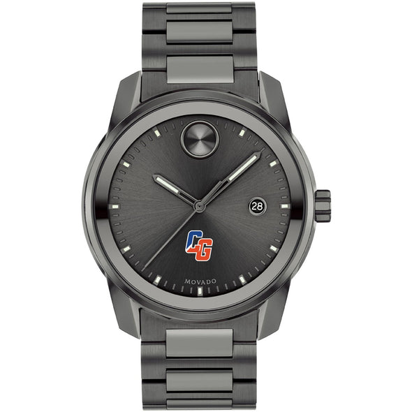 US Coast Guard Academy Men's Movado BOLD Gunmetal Grey with Date Window Shot #2