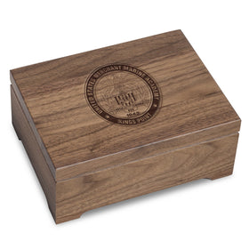 US Merchant Marine Academy Solid Walnut Desk Box Shot #1
