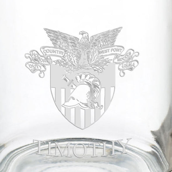 US Military Academy 13 oz Glass Coffee Mug Shot #3