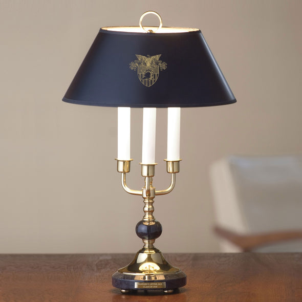 US Military Academy Lamp in Brass &amp; Marble Shot #1