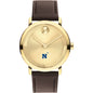 US Naval Academy Men's Movado BOLD Gold with Chocolate Leather Strap Shot #2