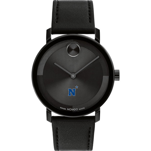US Naval Academy Men&#39;s Movado BOLD with Black Leather Strap Shot #2