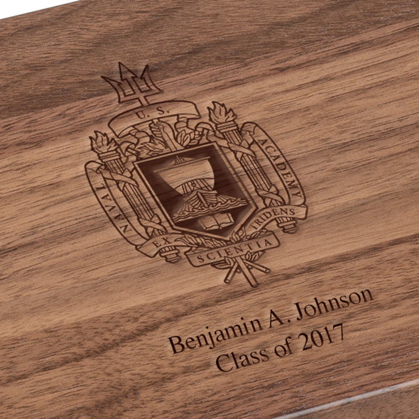 US Naval Academy Solid Walnut Desk Box Shot #3