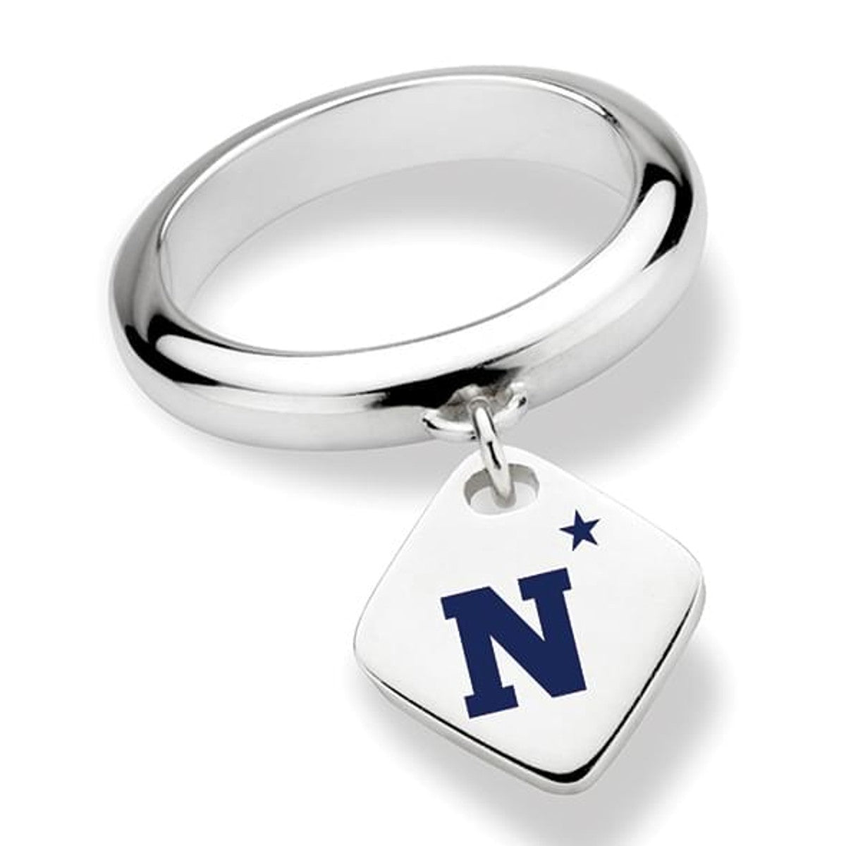 USNA Sterling Silver Ring with Sterling Tag | M.LaHart & Co.