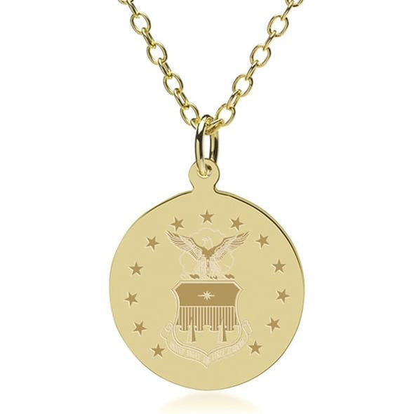 USAFA 18K Gold Pendant & Chain Shot #2