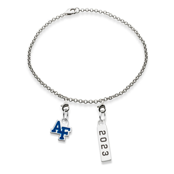 USAFA Class Year Sterling Silver Anklet Shot #3