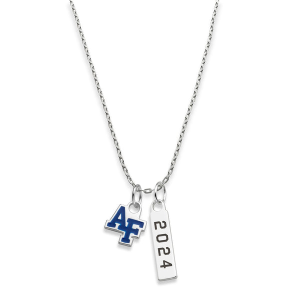 USAFA Class Year Sterling Silver Necklace Shot #2