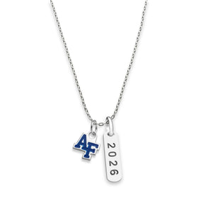 USAFA Class Year Sterling Silver Necklace Shot #1