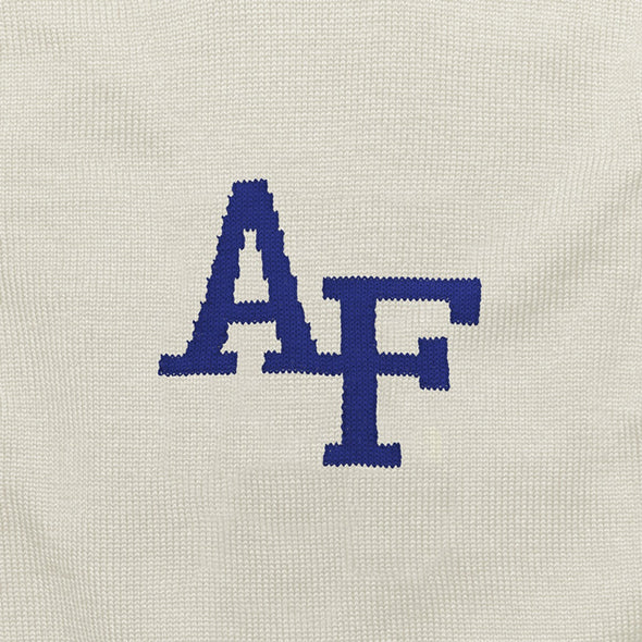 USAFA Ivory and Royal Blue Letter Sweater by M.LaHart Shot #2