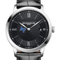 USAFA Men's Baume et Mercier 40mm Classima Quartz Watch with Black Dial & Black Leather Strap Shot #1