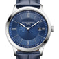 USAFA Men's Baume et Mercier 40mm Classima Quartz Watch with Blue Dial & Dark Blue Leather Strap Shot #1