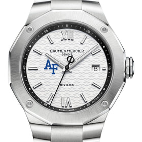 USAFA Men's Baume et Mercier 42mm Riviera Watch with White Dial & Bracelet Shot #1