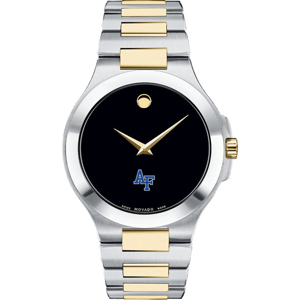 USAFA Men&#39;s Movado Collection Two-Tone Watch with Black Dial Shot #2