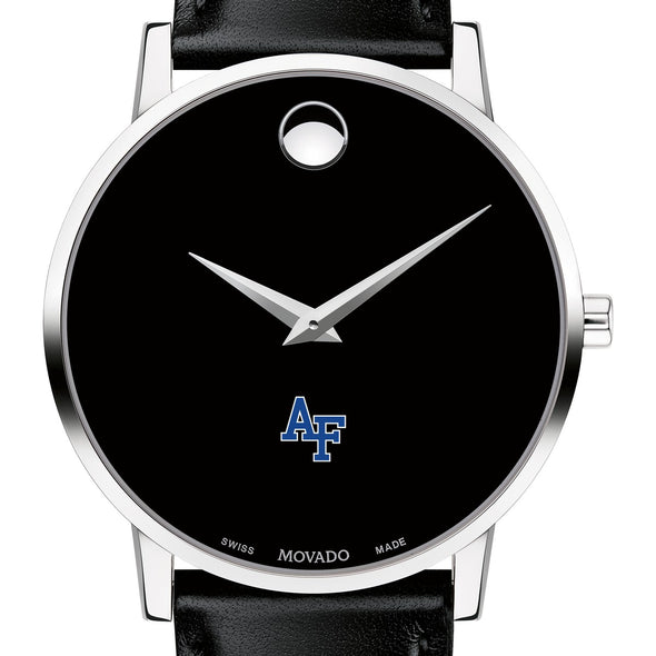USAFA Men's Movado Museum with Leather Strap Shot #1