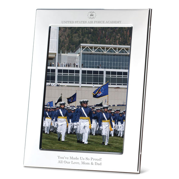 USAFA Polished Pewter 5x7 Picture Frame Shot #1