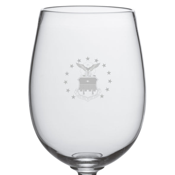 USAFA Red Wine Glasses by Simon Pearce Shot #2