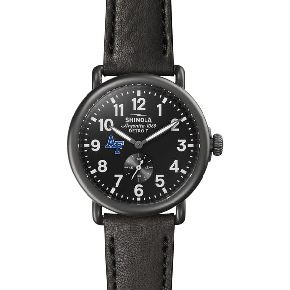 USAFA Shinola Watch, The Runwell 41mm Black Dial Shot #2
