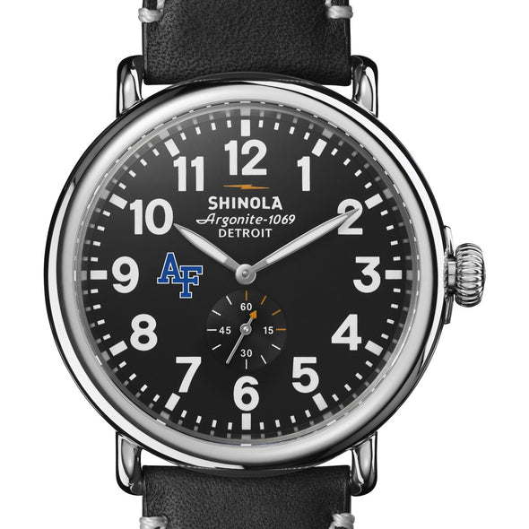 USAFA Shinola Watch, The Runwell 47 mm Black Dial Shot #1