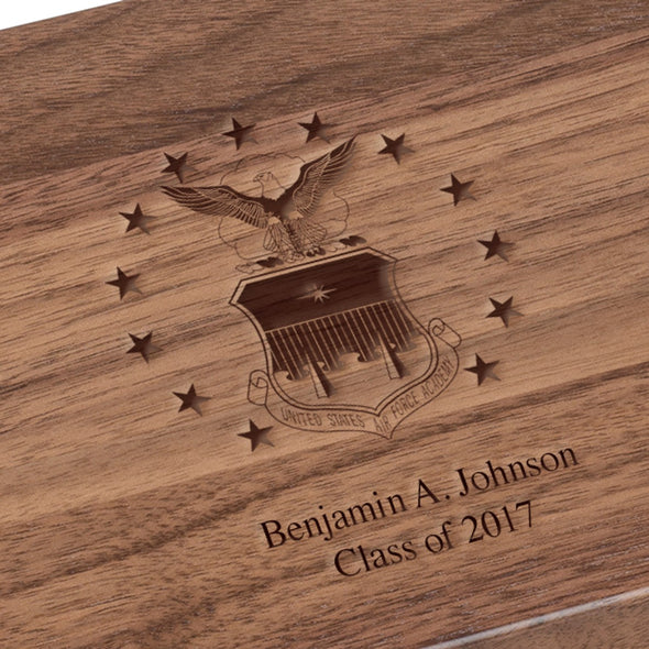 USAFA Solid Walnut Desk Box Shot #2
